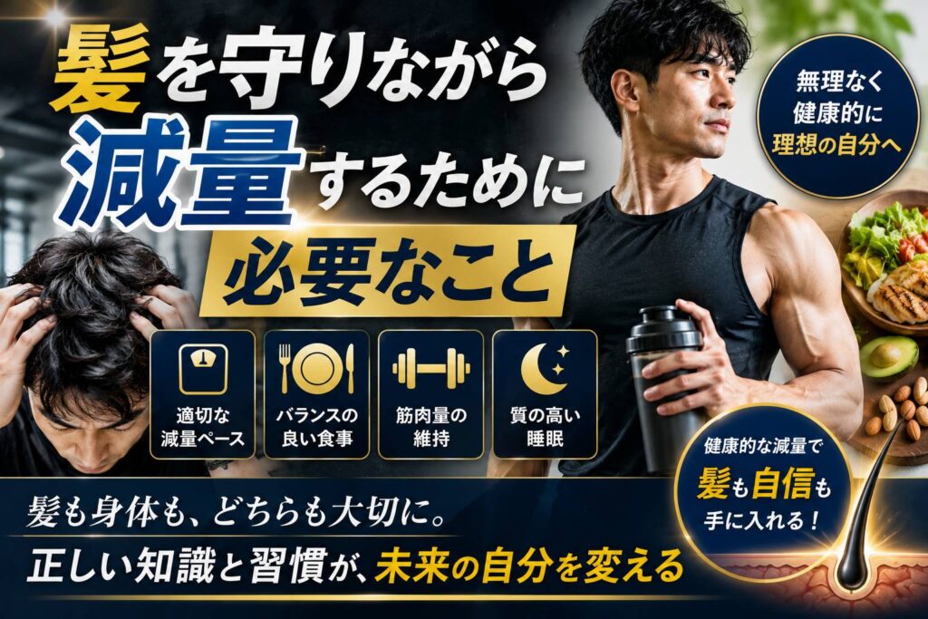 髪を守りながら減量するために必要なこと